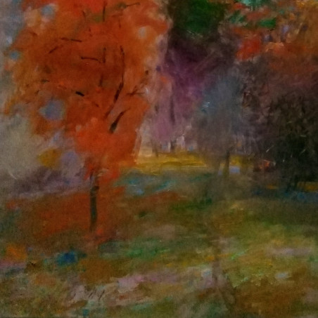 Autumn Evening original painting by Jonas Šidlauskas. Home