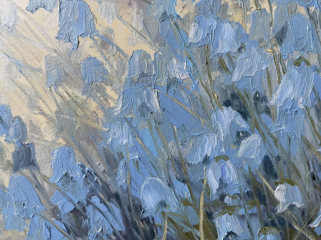 Blue bloom original painting by Danutė Virbickienė. Home