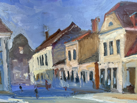 Kėdainiai city original painting by Valentinas Varnas. Home