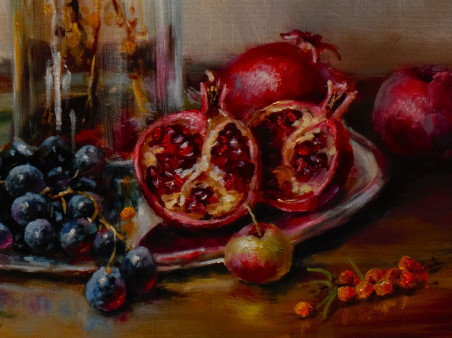 Autumn vitamins original painting by Irma Pažimeckienė. Still-Life