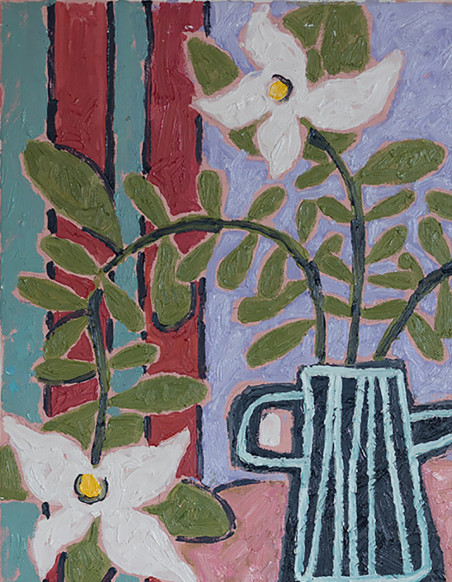 Still life with a teapot original painting by Vytautas Jūrevičius. Still-Life