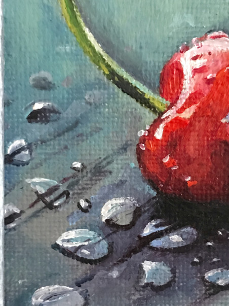 Sweet temptation original painting by Sigita Paulauskienė. Miniature