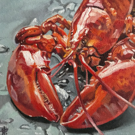 Crab original painting by Sigita Paulauskienė. Animalistic Paintings