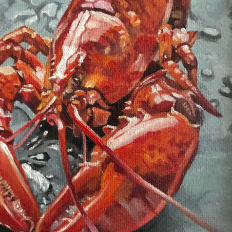 Crab original painting by Sigita Paulauskienė. Animalistic Paintings