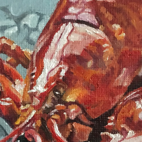 Crab original painting by Sigita Paulauskienė. Animalistic Paintings