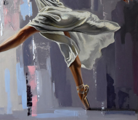 The beauty of dance X original painting by Serghei Ghetiu. Dance - Music