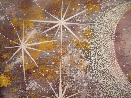 Angels moon original painting by Viktorija Labinaitė. Angels