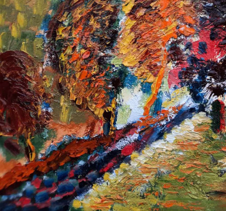 Unexpected autumn original painting by Gitas Markutis. Home