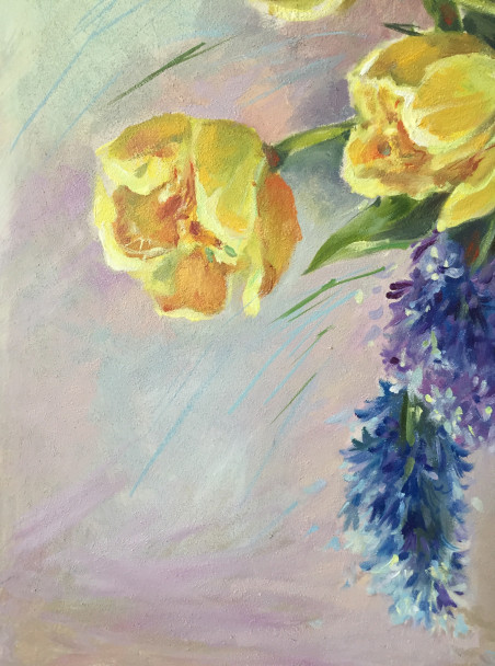 The smell of Spring original painting by Birutė Bernotienė McCarthy. Home