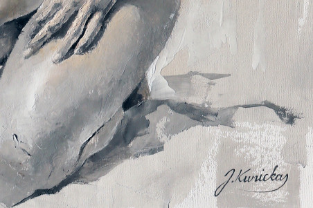 JK23-1128 Prayer original painting by Jonas Kunickas. Home