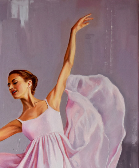 The beauty of dance XI original painting by Serghei Ghetiu. Dance - Music