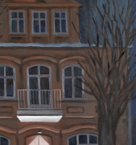 Vilniaus st. 5, Anykščiai original painting by Kęstutis Indriūnas. Home