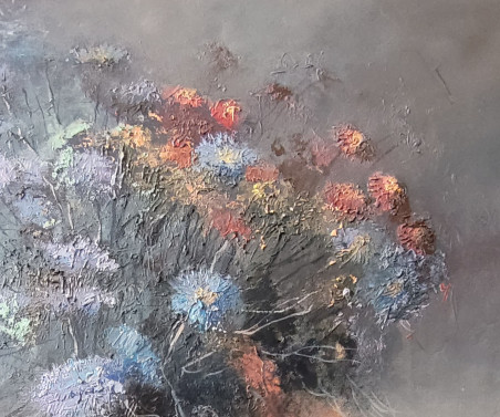 Wild Flowers original painting by Rolandas Mociūnas. Flowers