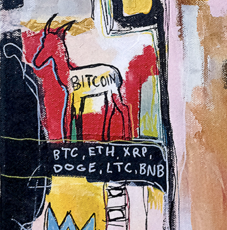 Cryptopunk original painting by Jonas Jakštas. Home