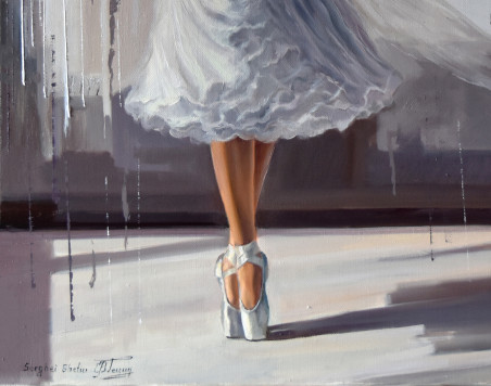 The beauty of dance XII original painting by Serghei Ghetiu. Dance - Music