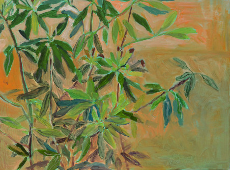 Rhododendron original painting by Kristina Darulienė. Home