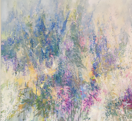 Midsummer bloom. Fullness of feeling original painting by Ilona Žvinakienė. Home