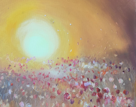 Welcome the sun original painting by Ilona Žvinakienė. Home