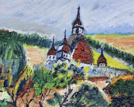 Near the Pažaislis Monastery original painting by Gitas Markutis. Home