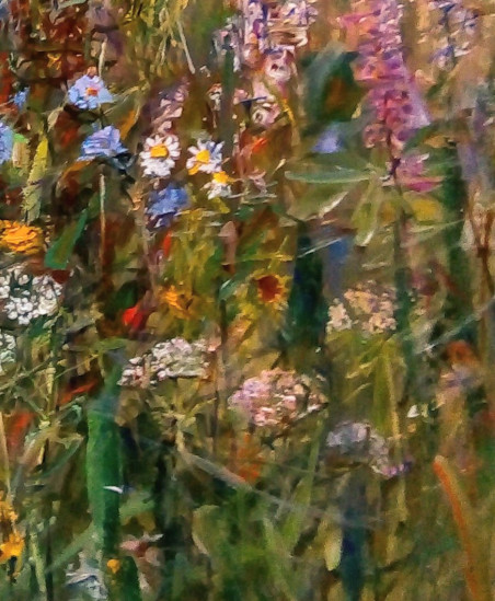 Flowers in the Summer original painting by Jonas Šidlauskas. Talk Of Flowers