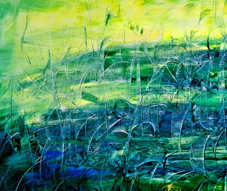 Spring expression original painting by Lidija Dailidėnienė. Home