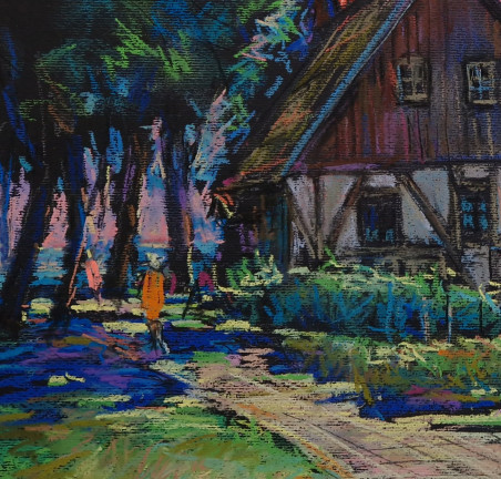 Juodkrantė original painting by Dmytro Hunts. Home