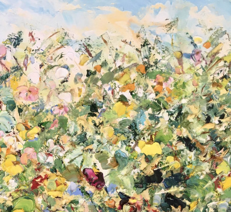 Summer flowers in the field original painting by Vilma Gataveckienė. Home