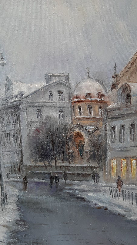 Didžioji st. original painting by Aleksandras Lysiukas. Home