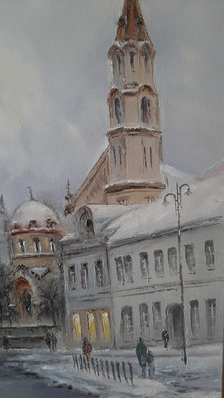 Didžioji st. original painting by Aleksandras Lysiukas. Home