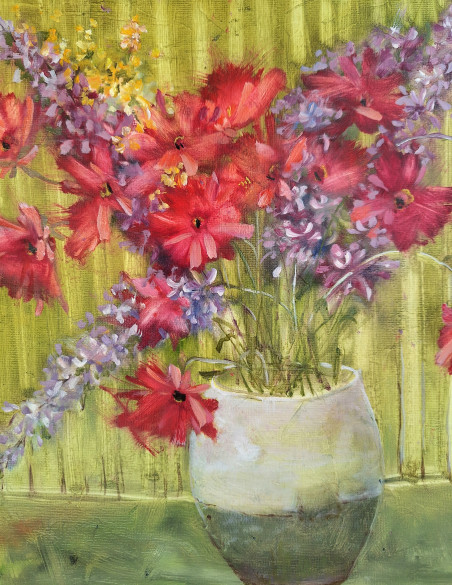 Bouquet 35 original painting by Inesa Škeliova. Home