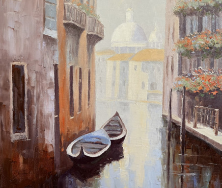 Venice original painting by Rimantas Virbickas. Home