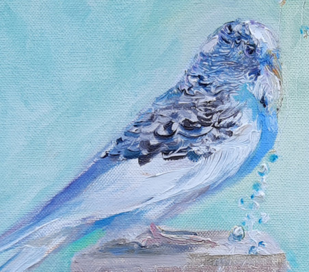 Smart Bird original painting by Vilma Vasiliauskaitė. Home