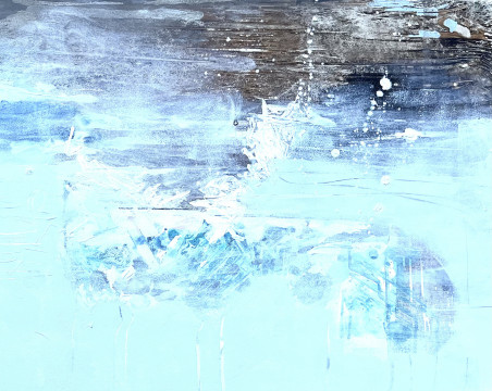 In the Rain original painting by Alma Karalevičienė. Abstract Paintings