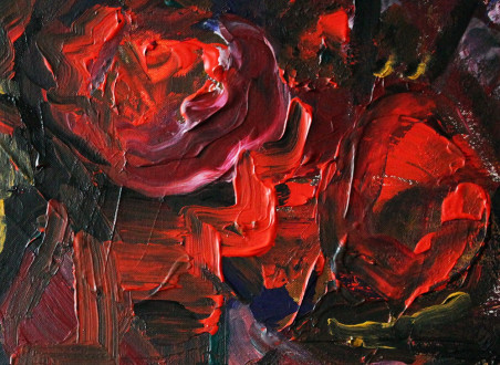 The Red Secret original painting by Kristina Čivilytė. Home