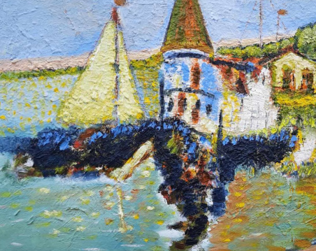 Yellow Sails original painting by Gitas Markutis. Home