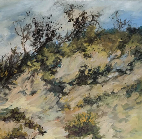 Dunes original painting by Birutė Butkienė. Lithuanian Landscape Paintings