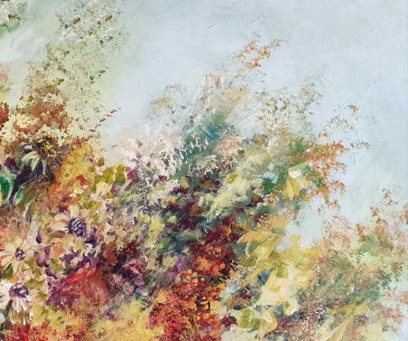 Blooming Meadow original painting by Birutė Butkienė. Home