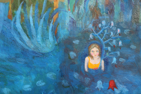 Dream Land original painting by Aurelija Kairytė Smolianskienė. Fantastic