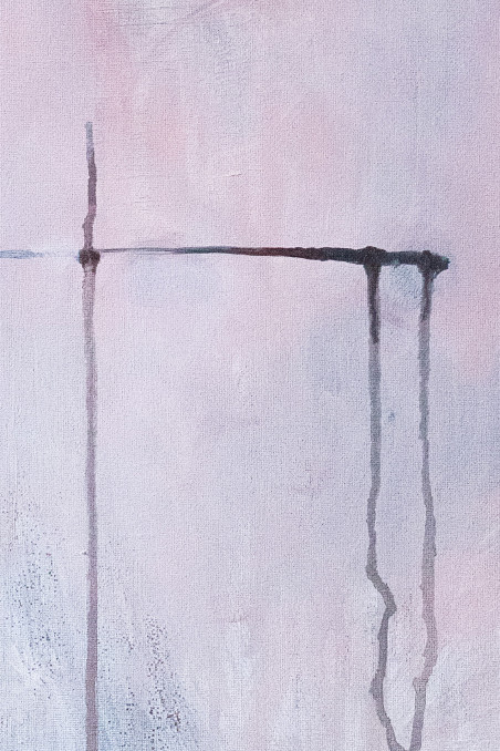 Continuity of the Triangle original painting by Giedrė Anuškevičiūtė. Contemporary Art