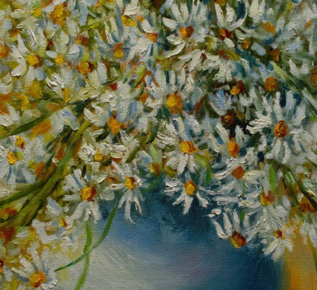 A Bouquet of Daisies original painting by Irma Pažimeckienė. Flowers