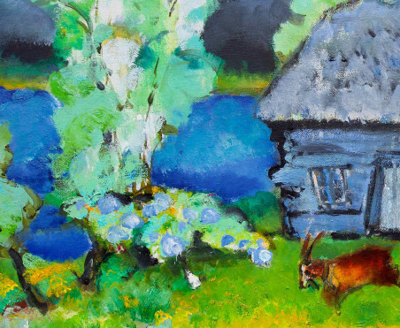 Selling a Homestead original painting by Jonas Daniliauskas. Home