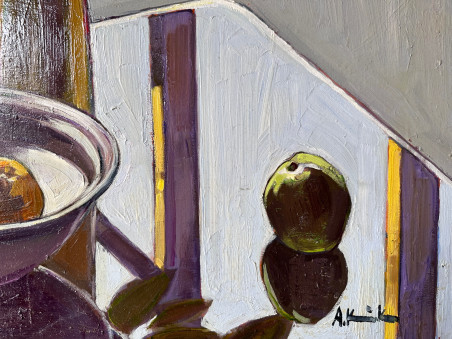 Still-life original painting by Arvydas Kašauskas. Home