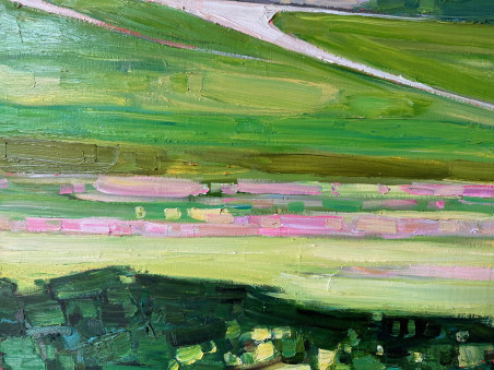 Landscape original painting by Arvydas Kašauskas. Home