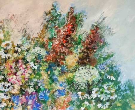 Meadow Flowers original painting by Birutė Butkienė. Home