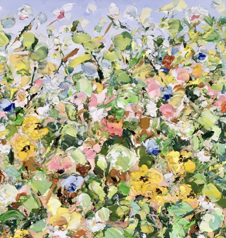 Flowers Meadow original painting by Vilma Gataveckienė. Flowers