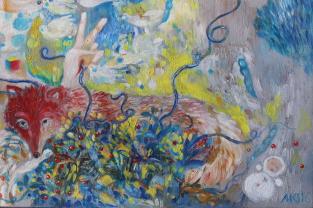 Heart of a wolf original painting by Aurelija Kairytė Smolianskienė. Home