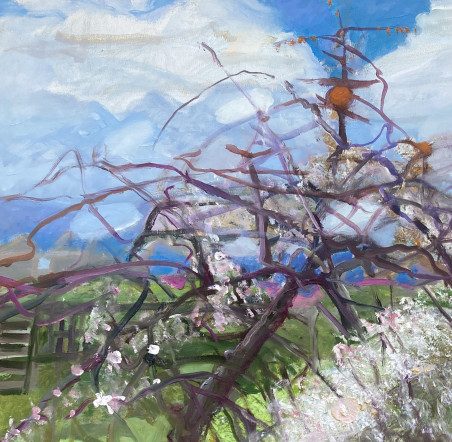 Spring original painting by Gražina Vitartaitė. Lithuanian Landscape Paintings