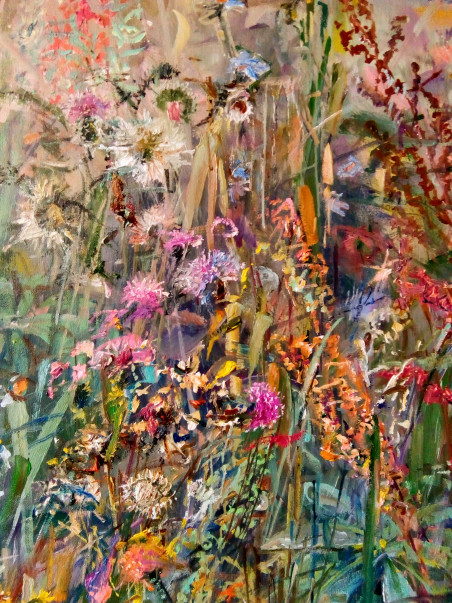 Midsummer Colors original painting by Jonas Šidlauskas. Talk Of Flowers