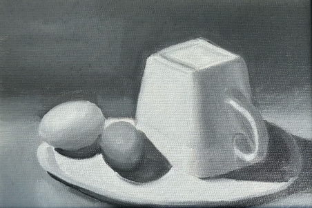 In the Kitchen original painting by Donata Andriuškevičienė. Curated Collections