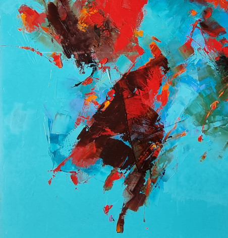 SUMMER original painting by Virginijus Tamošiūnas. Abstract Paintings